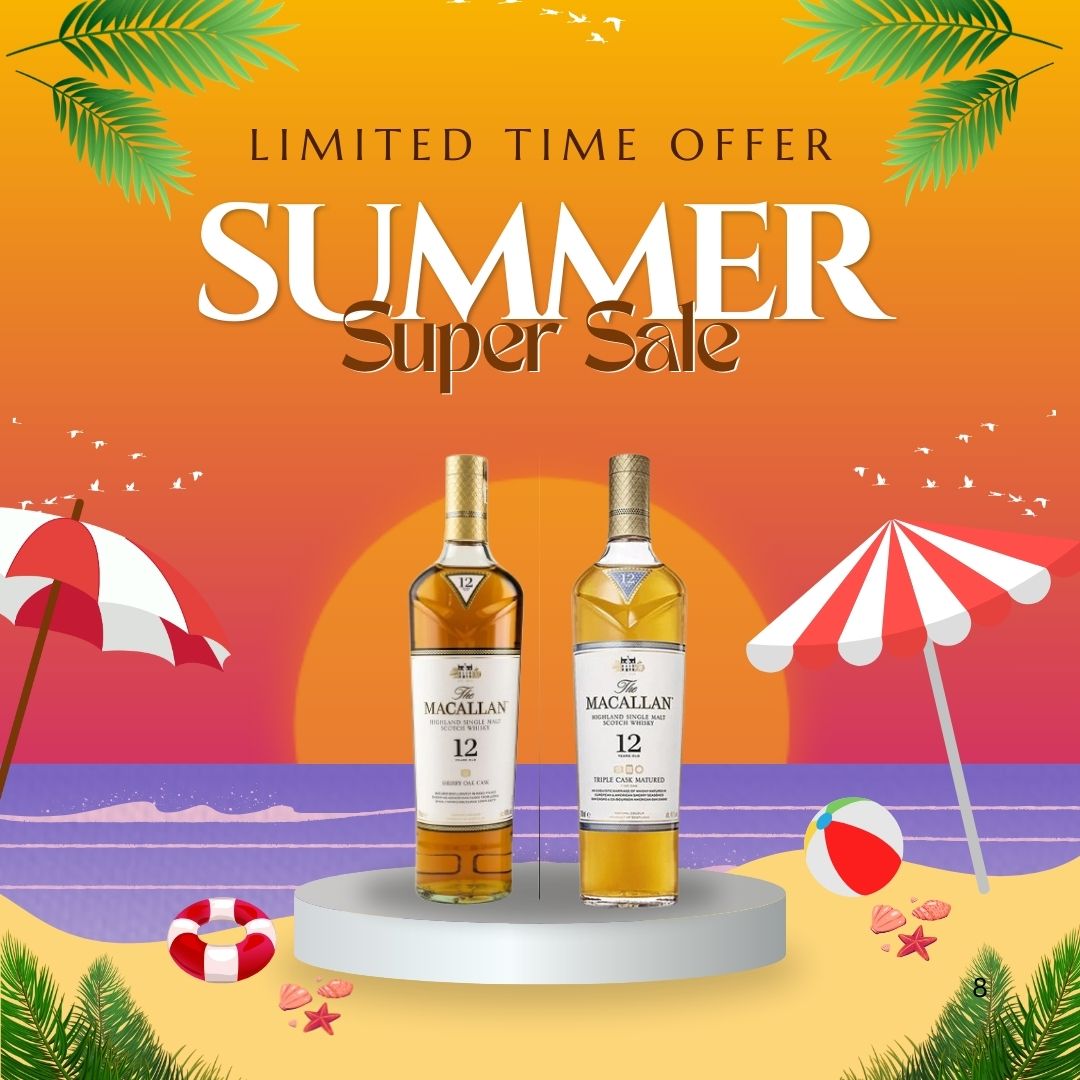 MACALLAN 12 YEARS OLD SHERRY OAK CASK + MACALLAN 12 YEARS OLD TRIPLE CASK