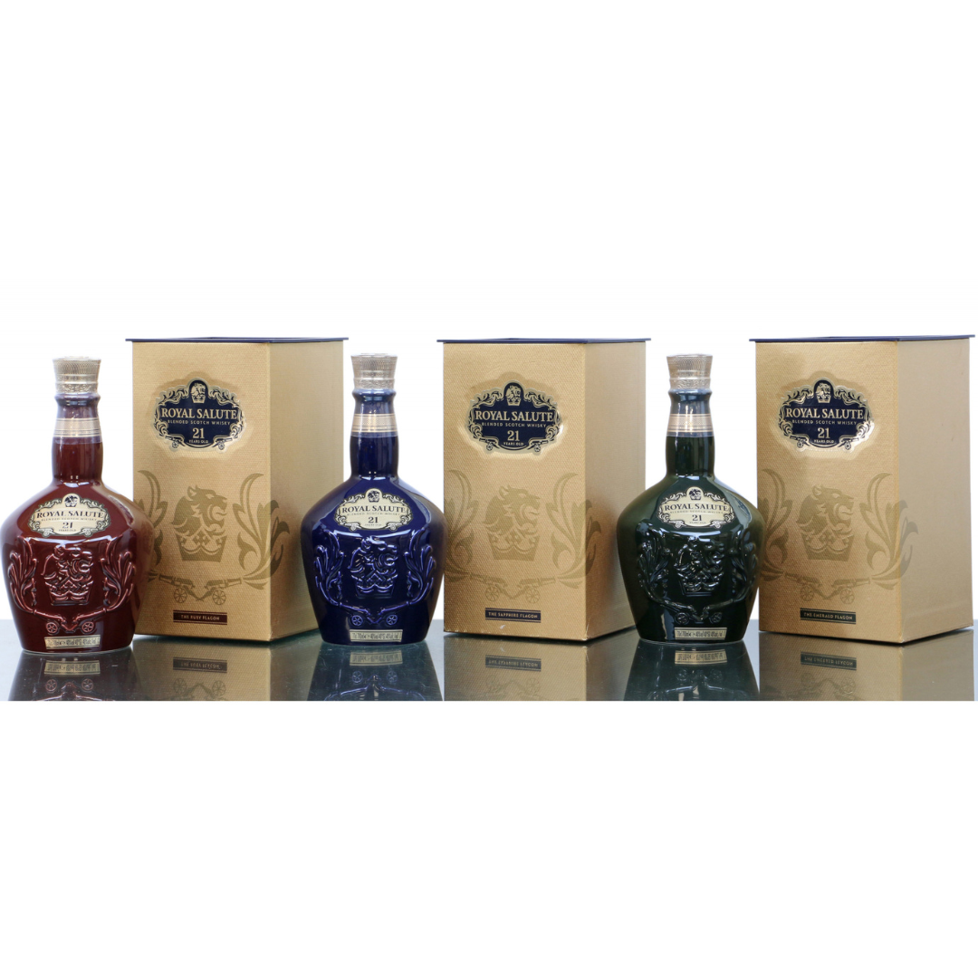 ROYAL SALUTE 21 YO THE FLAGON SET