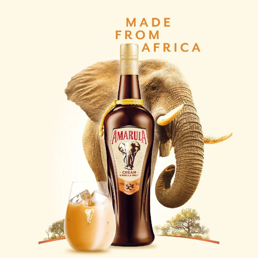 Amarula Cream Liqueur 75cl Bottle with Marula Fruit – Made in Africa – Available in Lebanon