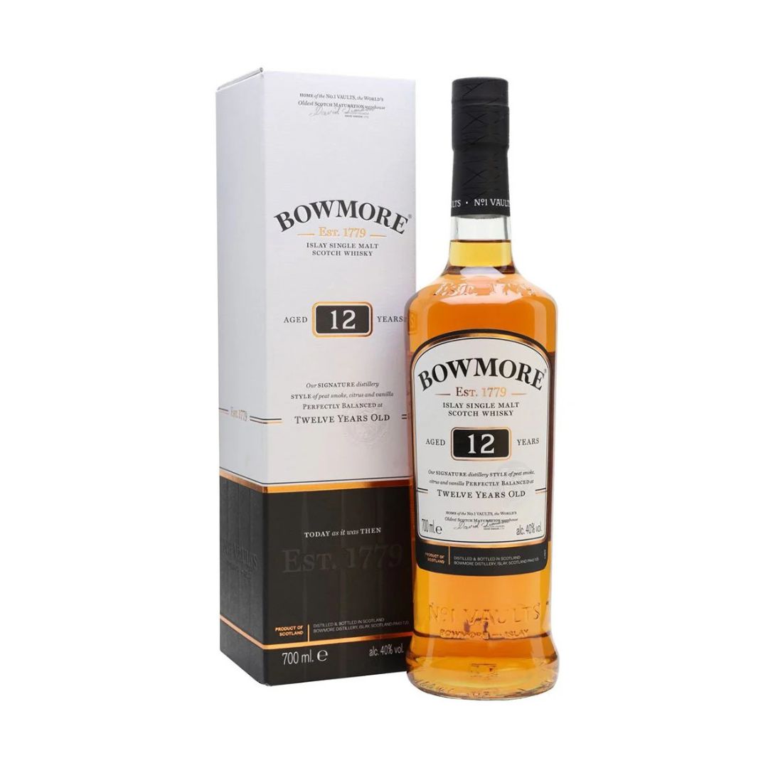 Bowmore 12 Years Old Islay Single Malt Scotch Whisky 70cl Lebanon