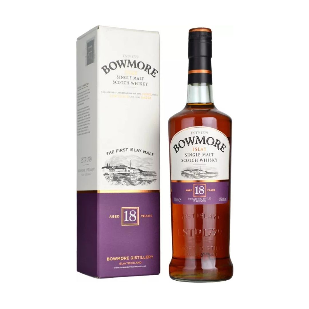 Bowmore 18 Years Old Islay Single Malt Scotch Whisky 70 cl – Lebanon

