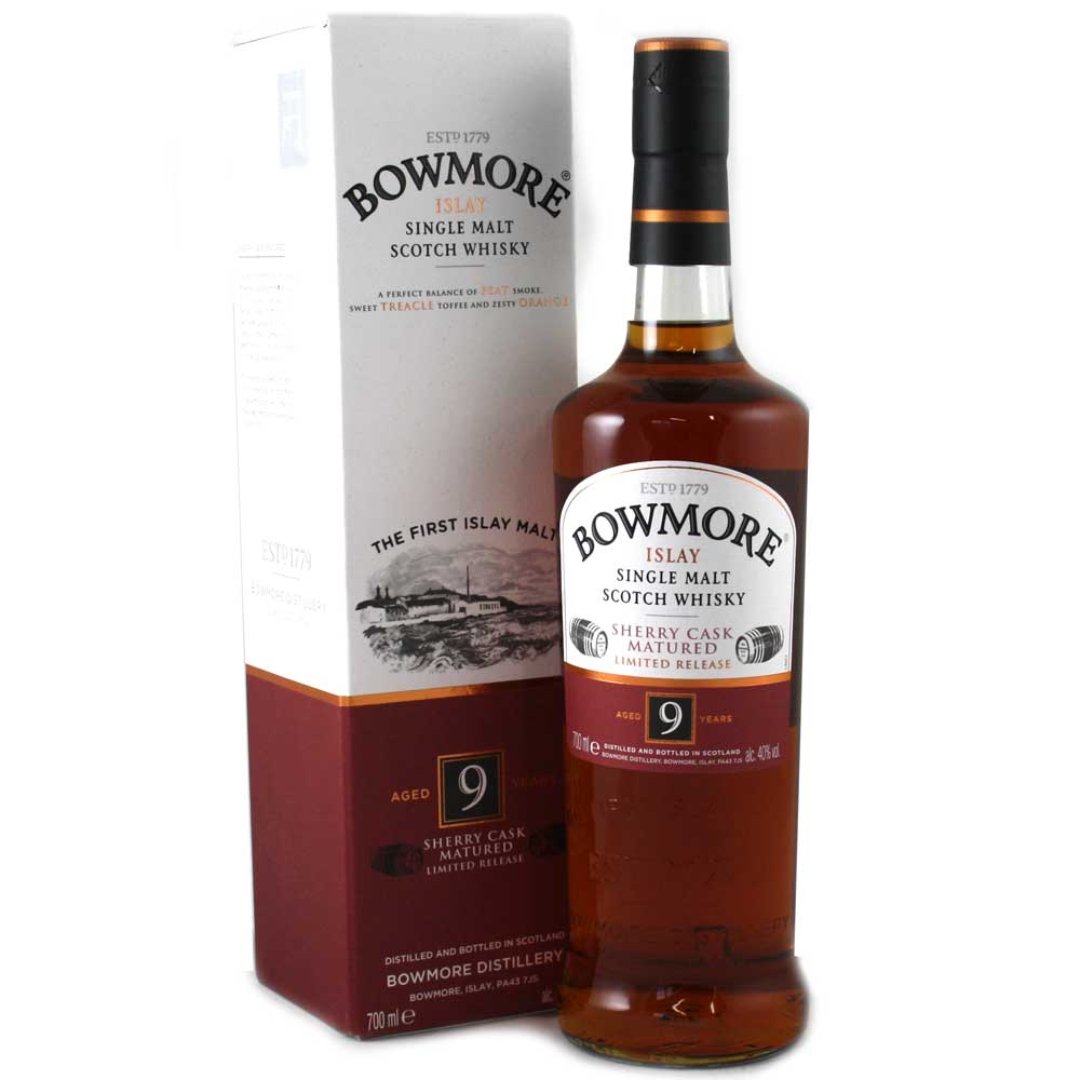 Bowmore 9 Years Old Sherry Cask Single Malt Whisky 70cl Lebanon