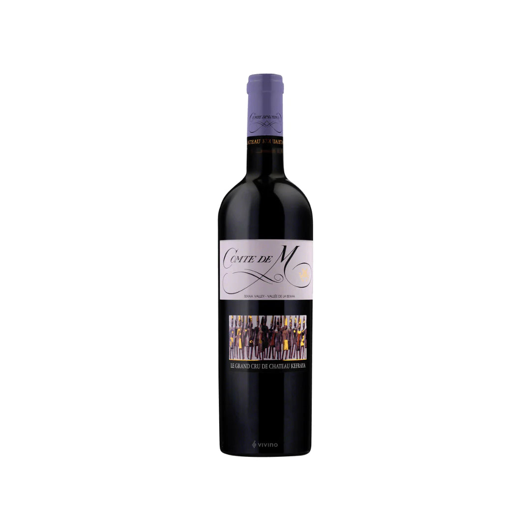 Château Kefraya Comte de M 2017 75 cl Lebanese red wine bottle