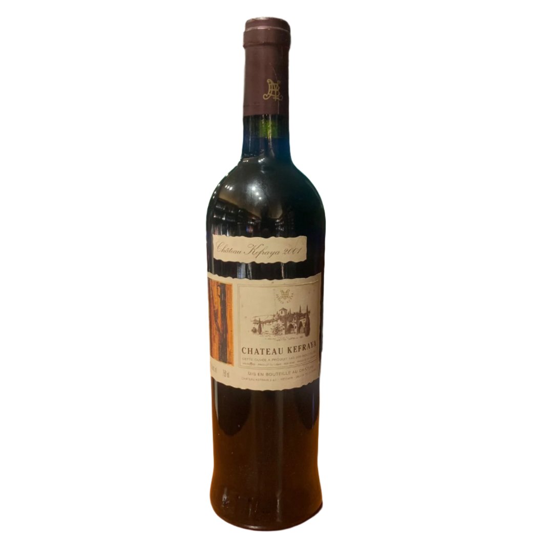 Château Kefraya Red Wine 2001 75 cl rare aged Lebanese red wine bottle