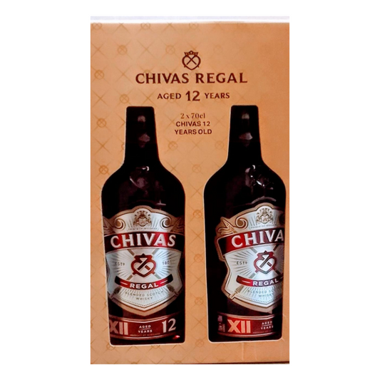 Chivas Regal 12 Year Old – 2x70cl Bottle Pack Front View