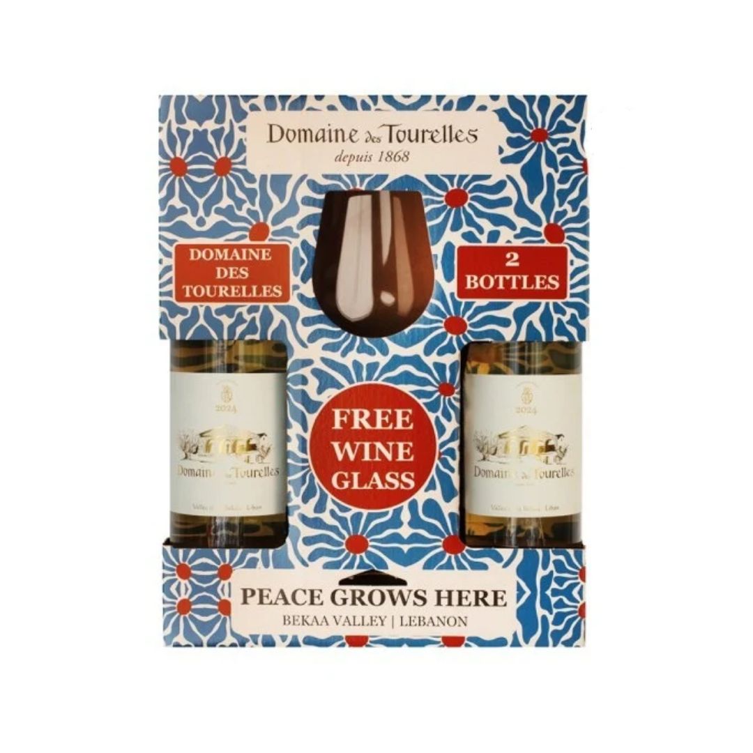 Buy Domaine des Tourelles white wine + gift pack online in ebanon