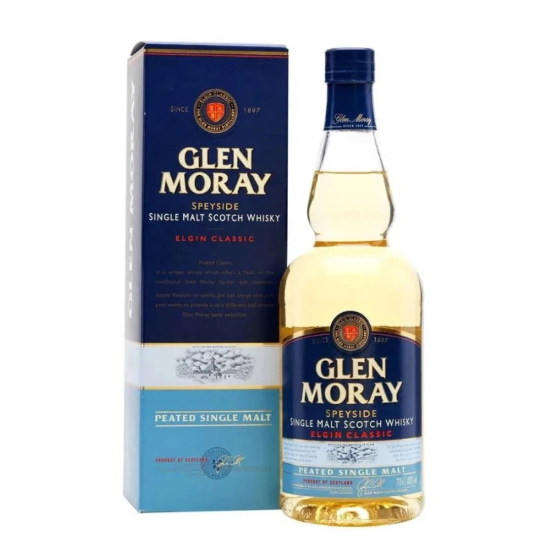 Glen Moray Peated Single Malt Whisky 70cl bottle available in Lebanon