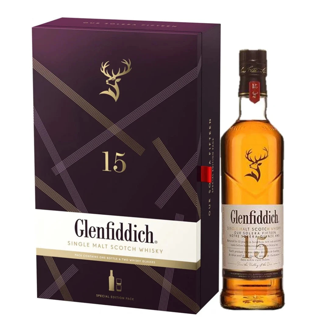 Glenfiddich 15 Years Old Solera Reserve Gift Pack with Glass Lebanon