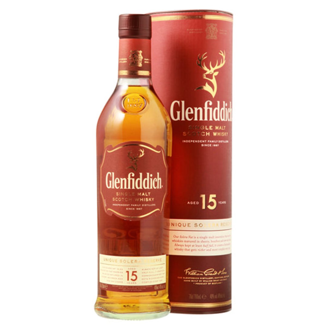 Glenfiddich 15 Years Old Solera Vat Single Malt Scotch Whisky Lebanon