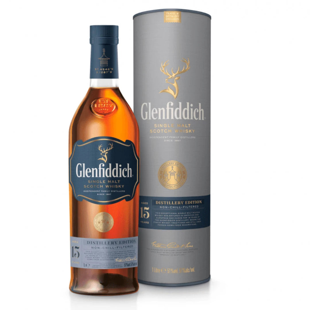 Glenfiddich 15 Years Old Distillery Edition 1L Single Malt Whisky Lebanon