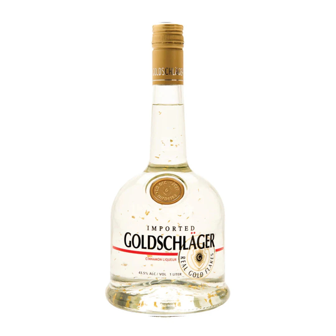 Goldschläger 1L – Swiss cinnamon schnapps with real gold flakes available in Lebanon