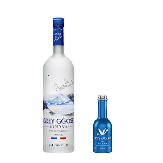 “Grey Goose Vodka 70cl with 5cl free bonus bottle - Premium vodka offer”