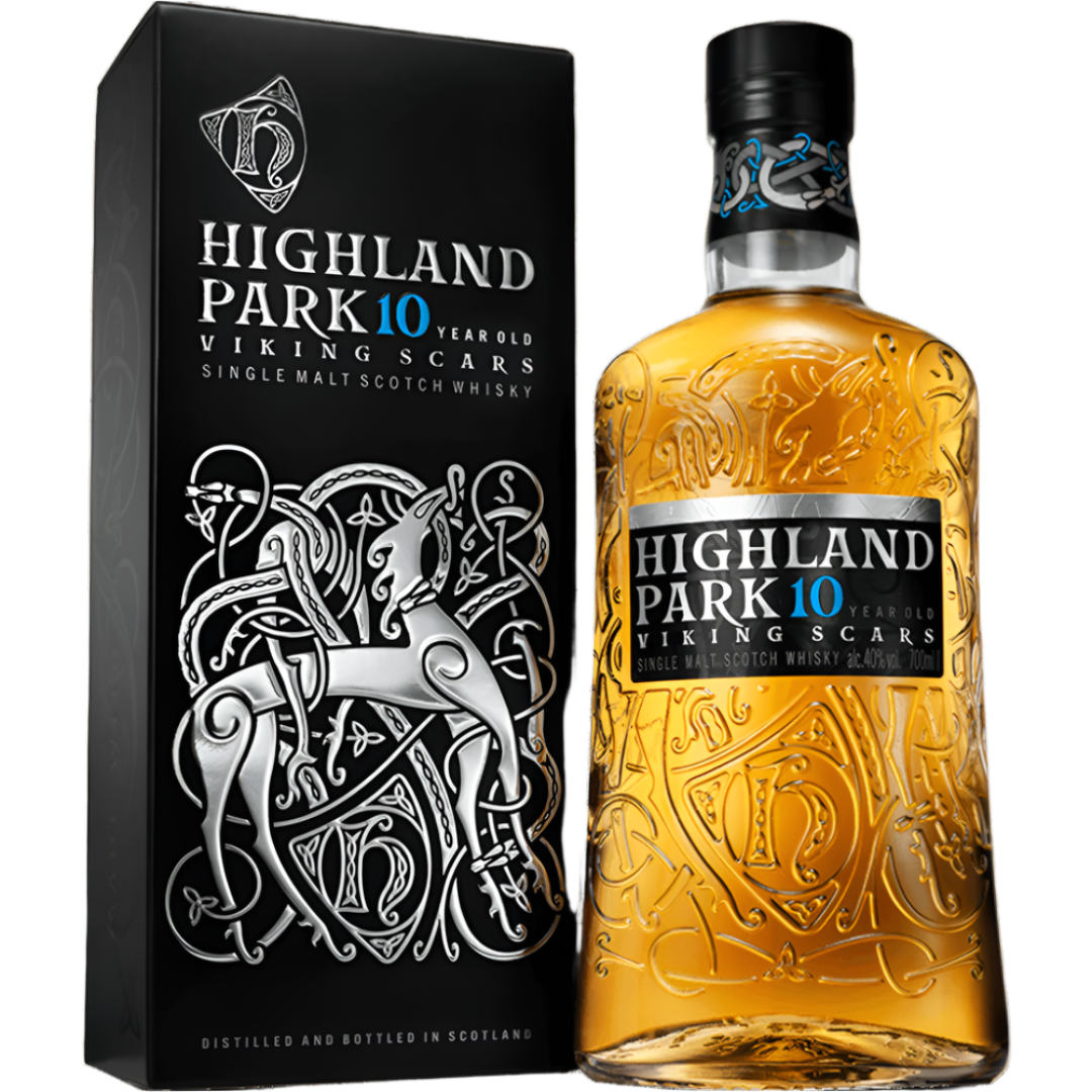 Highland Park 10 Year Old Viking Scars Single Malt Scotch Whisky 70cl bottle available in Lebanon