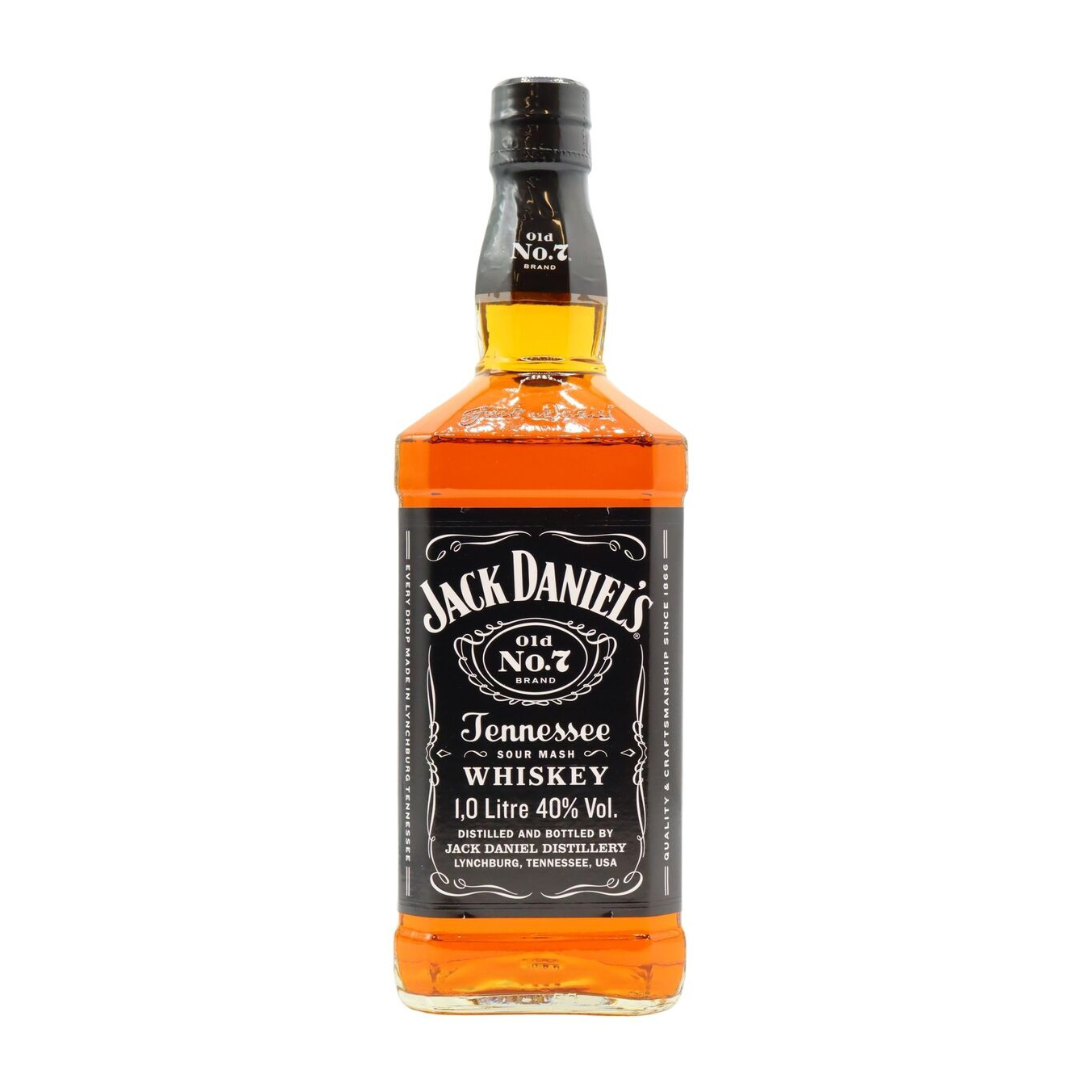 Jack Daniel’s Old No. 7 Tennessee Whiskey 1L bottle – smooth and iconic American whiskey