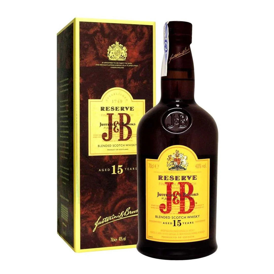 J&B 15 Years Old Blended Scotch Whisky 70 cl – Lebanon