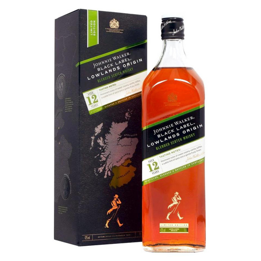 Johnnie Walker Black Label Lowlands Origin 12 Years Old 1L Whisky Lebanon