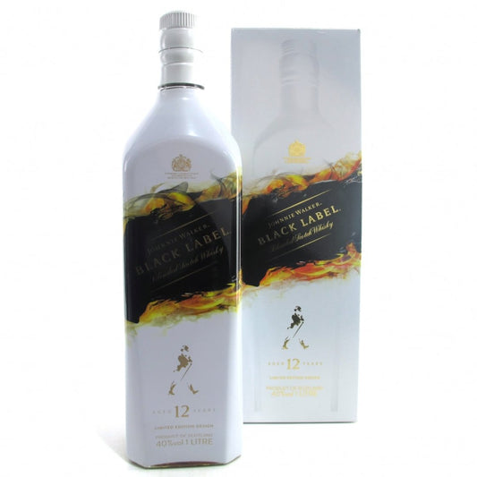 Johnnie Walker Black Label White Shadow 12  YEARS-OLD 75 CL Limited Edition Scotch Whisky Lebanon

