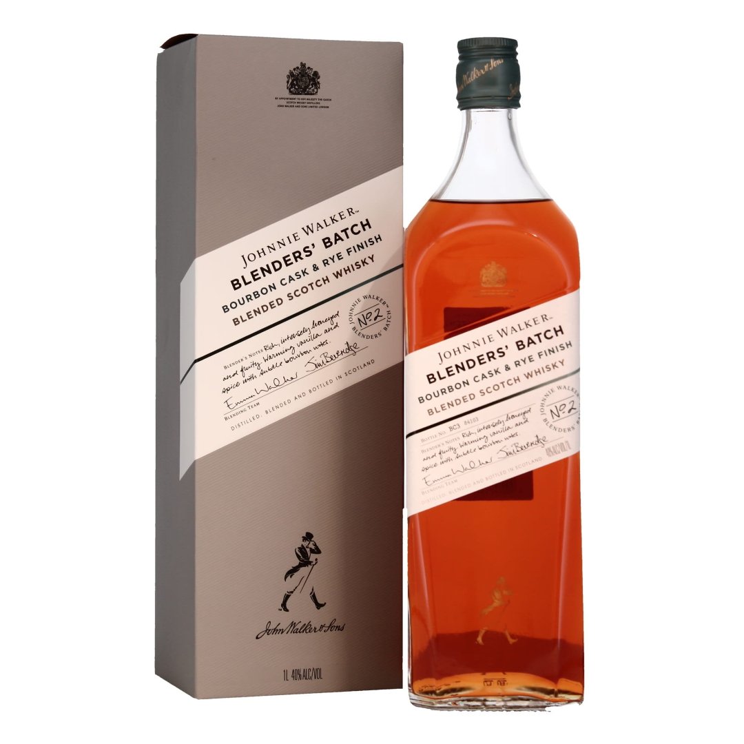 Johnnie Walker Blender’s Batch Bourbon & Rye Finish 12 Years-Old 1L Blended Scotch Whisky Lebanon