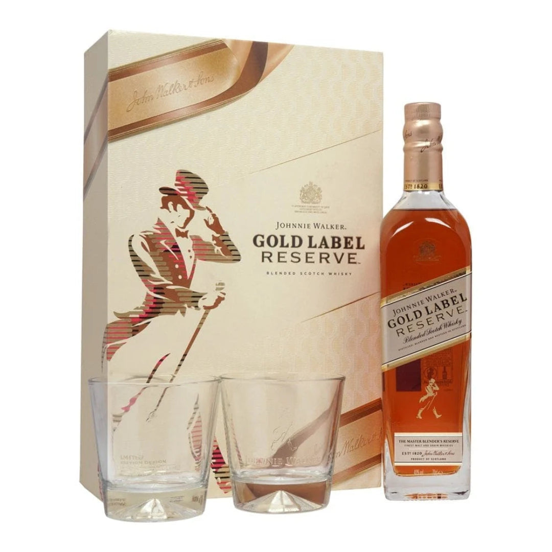 Buy Johnnie Walker Gold Label Reserve Gift Set With Glasses 75cl