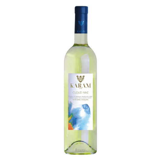 Karam Wines Cloud 9 White Wine 75 cl Lebanese white wine bottle

