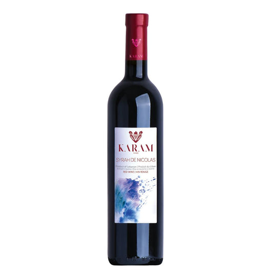 Karam Syrah de Nicolas 2019 Lebanese red wine from Jezzine Valley