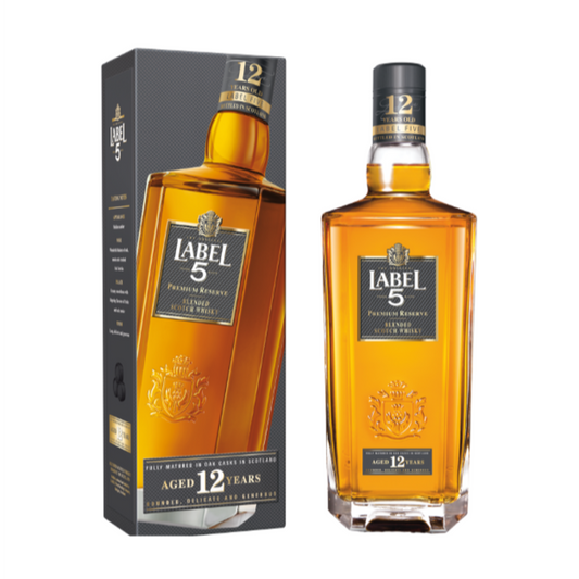 Label 5 12 Years Old Blended Scotch Whisky 70 cl – Lebanon

