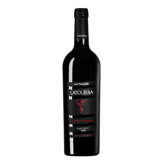 Latourba Cabernet Sauvignon Red Wine 2018 75 cl Lebanese wine bottle

