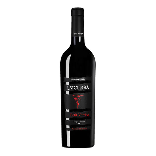 Latourba Petit Verdot Red Wine 2017 75 cl Lebanese red wine bottle
