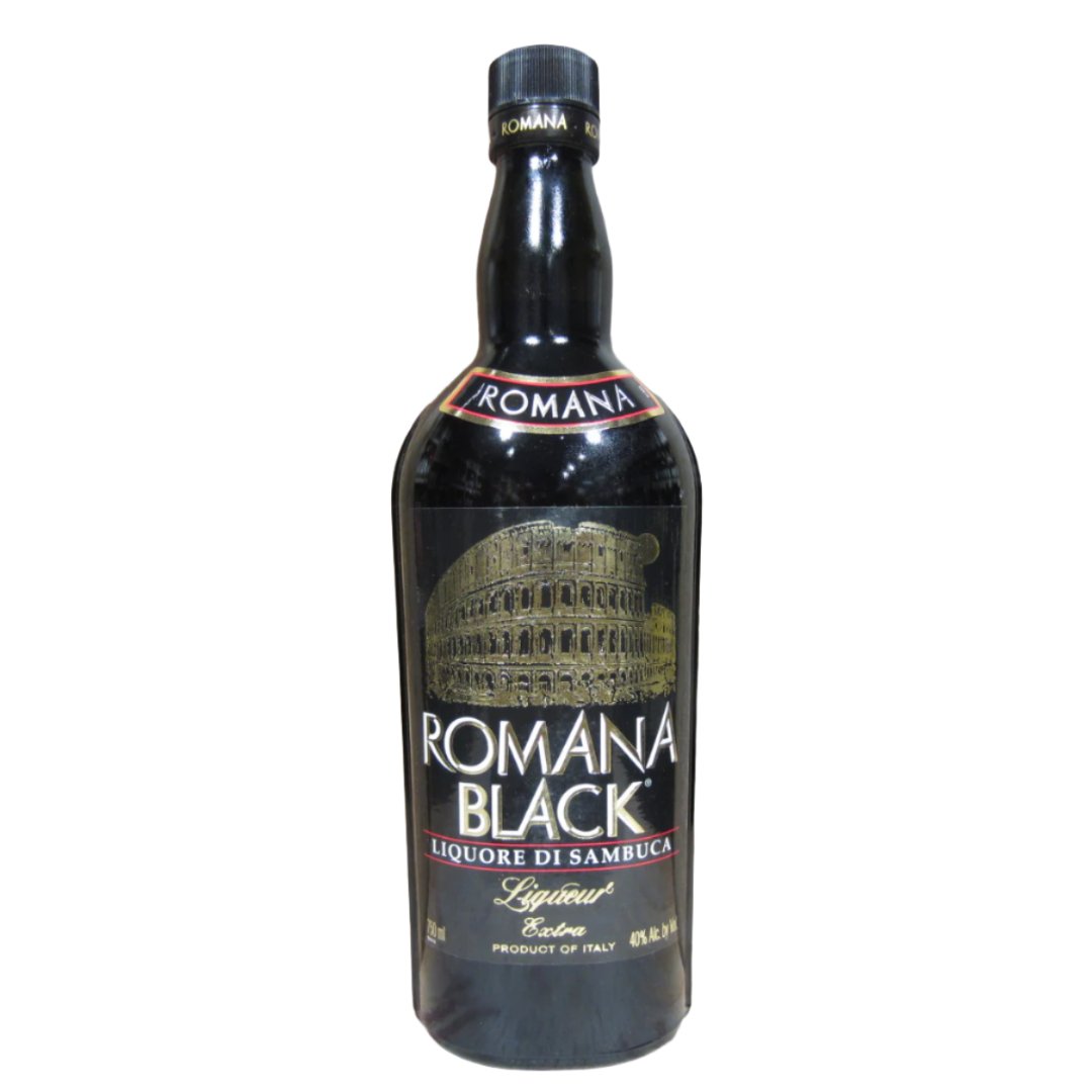 Romana Black Sambuca 1l bottle – Italian herbal liqueur available in Lebanon