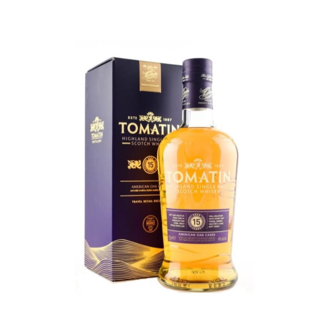 Tomatin 15 Year Old American Oak Cask Single Malt Scotch Whisky 70cl bottle available in Lebanon